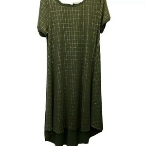 NWT LuLaRoe Olive Green Carly Dress, Med
